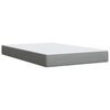 vidaXL Cama box spring con colchón tela gris claro 120x190 cm