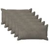 vidaXL Coj&iacute;n con almohada HOUTEN 6 uds. Gris Claro Terciopelo