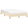 vidaXL Estructura de cama sin colchón tela crema 120x190 cm