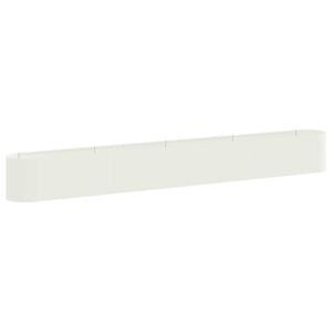 vidaXL Cama de Jard&iacute;n Elevada Blanco 360 x 40 x 40 cm