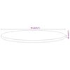 vidaXL Tablero de mesa redondo madera maciza de acacia &Oslash;90x3,8 cm