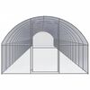 vidaXL Gallinero de exterior de acero galvanizado 3x24x2 m
