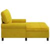 vidaXL Sill&oacute;n reclinable Amarillo 91 x 157 x 91 cm Terciopelo