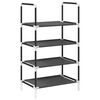 vidaXL Zapatero 4 niveles negro 44x28x77 cm tejido no tejido