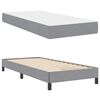 vidaXL Cama tipo Box Spring con colchón Gris Claro 90 x 190 cm tela