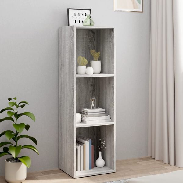 vidaXL Estanter&iacute;a/mueble de TV contrachapada gris Sonoma 36x30x114 cm