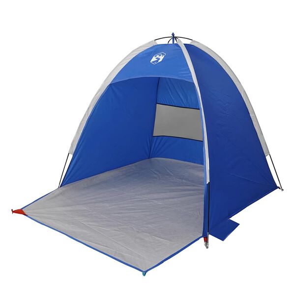 vidaXL Tienda de playa para 3 personas impermeable azul celeste