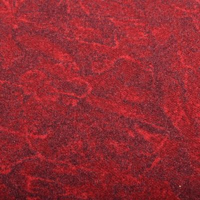 vidaXL Alfombra de pasillo antideslizante rojo 100x200 cm