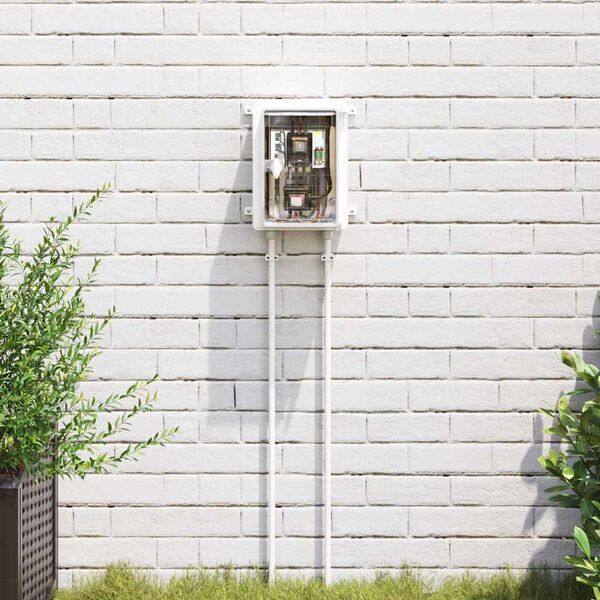 vidaXL Gabinete de Control Gris 18 x 13 x 24 cm Plástico ABS