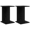 vidaXL Soporte de plantas 2 uds. Roble Negro 25 x 25,5 x 40,5 cm