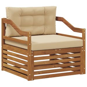 vidaXL Sof&aacute; de exterior Natural y Beige