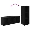 vidaXL Conjunto de mueble de TV 2 pcs Roble Negro 107 x 35 x 37 cm