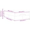 vidaXL Estructura de cama con colch&oacute;n con colch&oacute;n 2 pcs Taup&eacute; tela