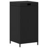 vidaXL Cesta de Basura Exterior Negro 40 x 40 x 80 cm rat&aacute;n sint&eacute;tico