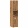 vidaXL Juego de muebles ba&ntilde;o 4 piezas madera ingenier&iacute;a roble artisan