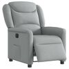 vidaXL Sill&oacute;n reclinable el&eacute;ctrico tela gris claro