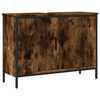 vidaXL Armario lavabo ba&ntilde;o madera ingenier&iacute;a roble ahumado 80x30x60 cm