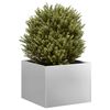 vidaXL Jardinera 40x40x30 cm de acero galvanizado