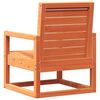 vidaXL Silla de jardín madera maciza de pino marrón cera 57,5x63x76 cm