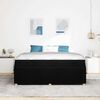 vidaXL Estructura de cama con colch&oacute;n Negro 180 x 200 cm tela