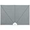 vidaXL Toldo lateral plegable terraza gris 240x160 cm