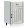 vidaXL Mueble bajo de cocina Lucca madera contrachapada gris cemento
