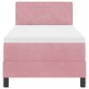 vidaXL Cama tipo Box Spring con colch&oacute;n Rosa 80 x 200 cm Terciopelo
