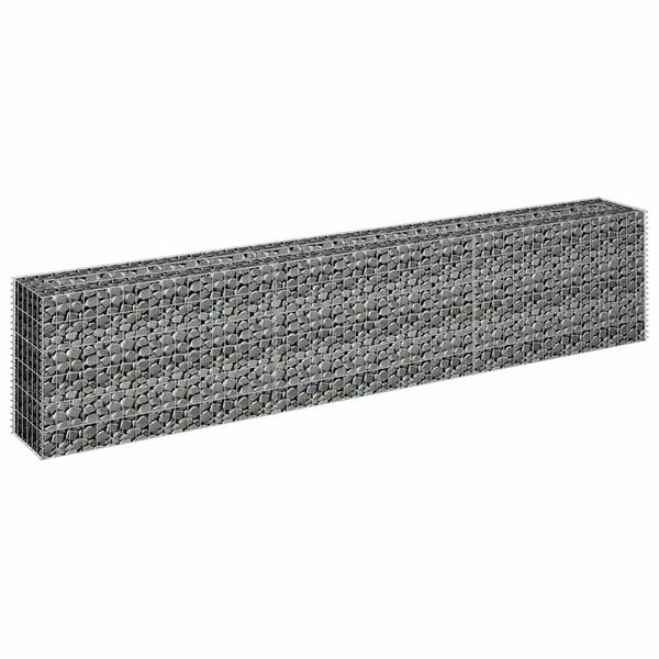 vidaXL Arriate de gaviones de acero galvanizado 270x30x60 cm