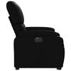 vidaXL Sillón reclinable y elevable eléctrico cuero sintético negro