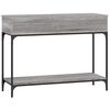 vidaXL Mesa consola madera de ingenier&iacute;a gris Sonoma 100x34,5x75 cm