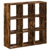 vidaXL Estanter&iacute;a madera de ingenier&iacute;a roble ahumado 102x32x102 cm