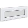 vidaXL Ventana de s&oacute;tano RISOR 110 x 40 cm PVC y vidrio Gris antracita
