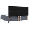 vidaXL Cama tipo Box Spring Gris oscuro 200 x 200 cm Terciopelo