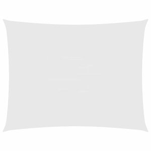 vidaXL Toldo de vela rectangular tela Oxford blanco 2,5x3,5 m