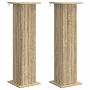 vidaXL Soporte de plantas 2 uds. Roble Sonoma 30,5 x 30 x 100,5 cm