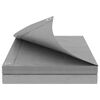 vidaXL Lona con ojales Gris Claro 2 x 3 m 90 gsm PE