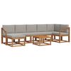 vidaXL Conjunto de sof&aacute;s de exterior 8 pcs Gris Natural y Claro