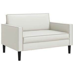 vidaXL Sill&oacute;n XXL Blanco Cuero sint&eacute;tico