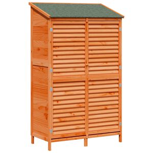 vidaXL Cobertizo de Jard&iacute;n Marr&oacute;n 106 x 56 x 176,5 cm