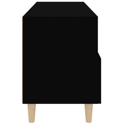 vidaXL Mueble para TV madera contrachapada negro 80x36x50 cm