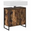 vidaXL Gabinete de Ba&ntilde;o con almacenamiento Roble Humo 60 x 30 x 60 cm