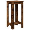 vidaXL Mesa alta de bar madera ingenier&iacute;a roble ahumado 51x50x103,5 cm