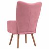 vidaXL Sillón de relax de terciopelo rosa