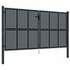 vidaXL Puerta de jard&iacute;n Antracita 300x150 cm Acero