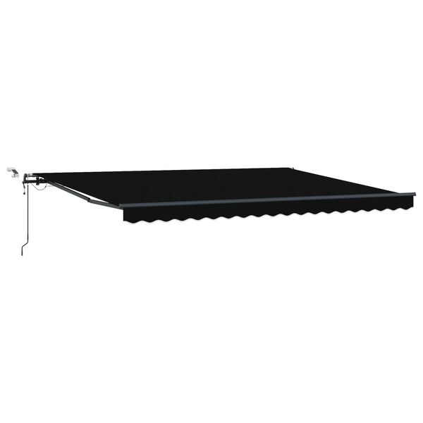 vidaXL Tela de toldo con Negro 450 x 300 cm Poli&eacute;ster