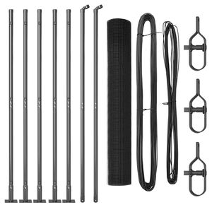 vidaXL Poste de Valla Gris