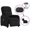 vidaXL Sill&oacute;n reclinable de masaje el&eacute;ctrico tela negro