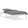 vidaXL Estructura de cama sin colch&oacute;n metal blanco 90x200 cm