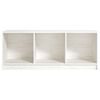 vidaXL Mueble de TV madera maciza de pino blanco 104x33x41 cm