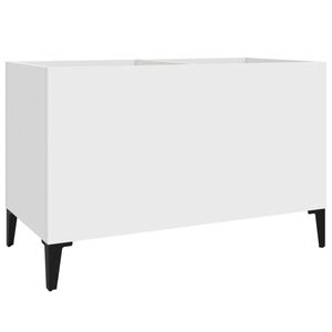 vidaXL Mueble para discos madera contrachapada blanco 74,5x38x48 cm